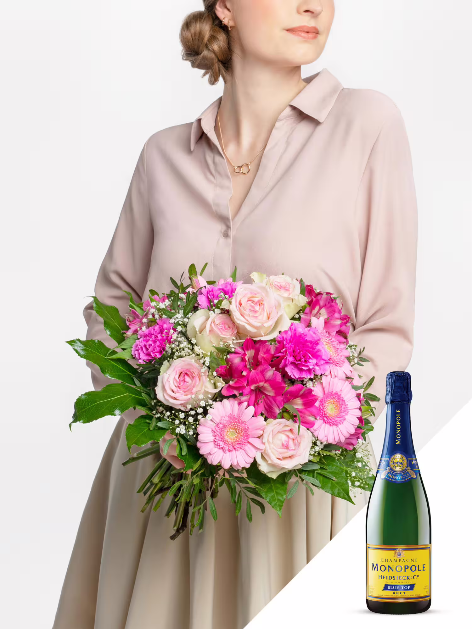In Feierlaune mit Champagner