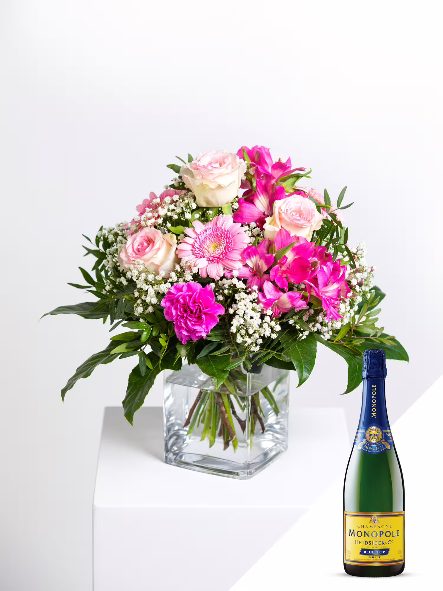 In Feierlaune mit Champagner