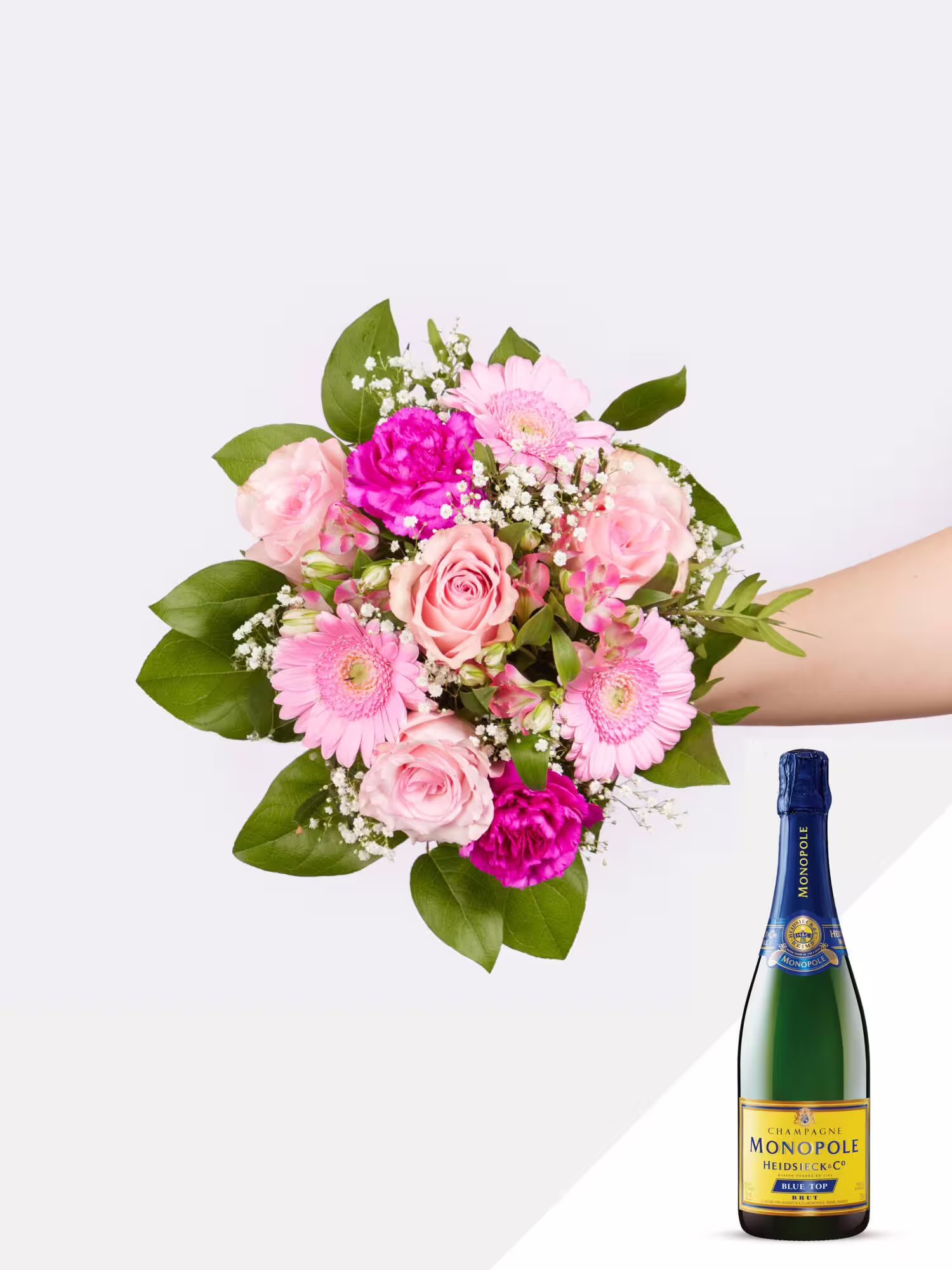 In Feierlaune mit Champagner